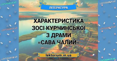 Характеристика Зосі Курчинської з драми «Сава Чалий»