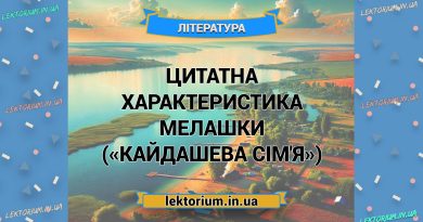 Цитатна характеристика Мелашки («Кайдашева сім'я»)