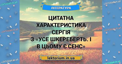 Цитатна характеристика Сергія з «Усе шкереберть. І в цьому є сенс»