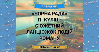 «Чорна Рада» П. Куліш_ СЮЖЕТНИЙ ЛАНЦЮЖОК ПОДІЙ роману