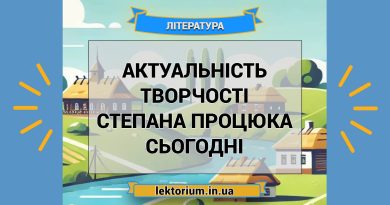 Актуальність творчості Степана Процюка сьогодні