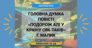 Головна думка повісті «Подорож Алі у Країну Сяк-Таків» Г. Малик