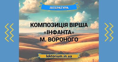 Композиція вірша «Інфанта» М. Вороного