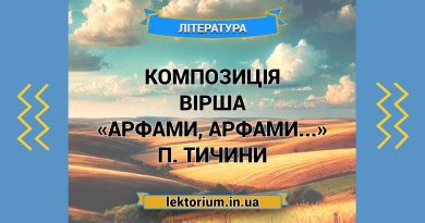 Композиція вірша «Арфами, арфами...» П. Тичини