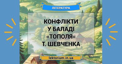 Конфлікти у баладі «Тополя» Т. Шевченка