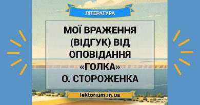 Мої враження (відгук) від оповідання «Голка» О. Стороженка