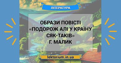 Образи повісті «Подорож Алі у Країну Сяк-Таків» Г. Малик