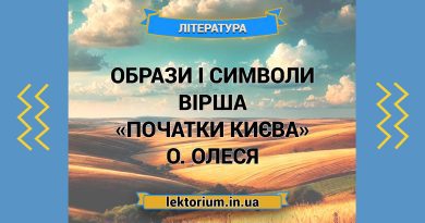 Образи і символи вірша «Початки Києва» О. Олеся