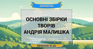 Основні збірки творів Андрія Малишка