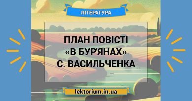 План повісті «В бур'янах» С. Васильченка