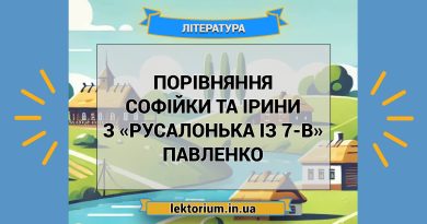 Порівняння Софійки та Ірини з «Русалонька із 7-В» Павленко