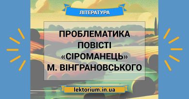 Проблематика повісті «Сіроманець» М. Вінграновського
