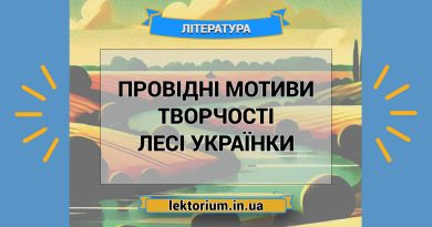 Провідні мотиви творчості Лесі Українки