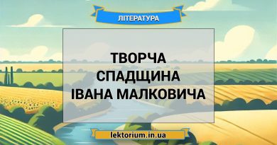Творча спадщина Івана Малковича