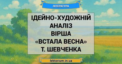 Ідейно-художній аналіз вірша «Встала весна» Т. Шевченка