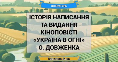 Історія написання та видання кіноповісті «Україна в огні» О. Довженка