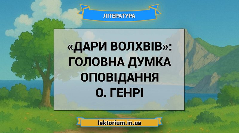 «Дари волхвів»_ ГОЛОВНА ДУМКА оповідання О. Генрі
