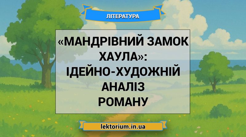 «Мандрівний замок Хаула»_ ІДЕЙНО-ХУДОЖНІЙ АНАЛІЗ роману