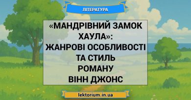 «Мандрівний замок Хаула»_ ЖАНРОВІ ОСОБЛИВОСТІ ТА СТИЛЬ роману Вінн Джонс