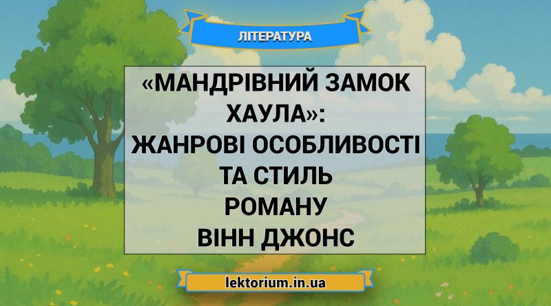 «Мандрівний замок Хаула»_ ЖАНРОВІ ОСОБЛИВОСТІ ТА СТИЛЬ роману Вінн Джонс