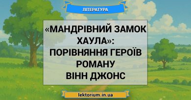 «Мандрівний замок Хаула»_ ПОРІВНЯННЯ ГЕРОЇВ роману Вінн Джонс