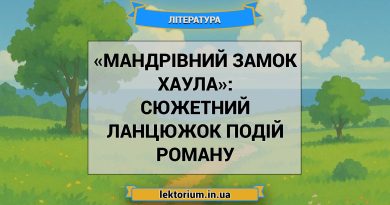 «Мандрівний замок Хаула»_ СЮЖЕТНИЙ ЛАНЦЮЖОК ПОДІЙ роману