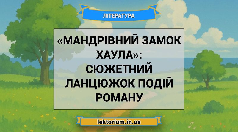 «Мандрівний замок Хаула»_ СЮЖЕТНИЙ ЛАНЦЮЖОК ПОДІЙ роману