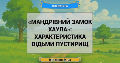 «Мандрівний замок Хаула»_ ХАРАКТЕРИСТИКА ВІДЬМИ ПУСТИРИЩ
