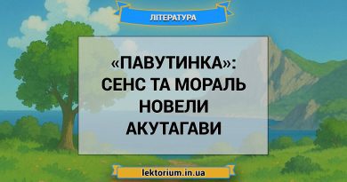«Павутинка»_ СЕНС ТА МОРАЛЬ новели Акутагави