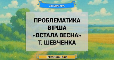 Проблематика вірша «Встала весна» Т. Шевченка