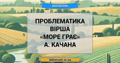 Проблематика вірша «Море грає» А. Качана