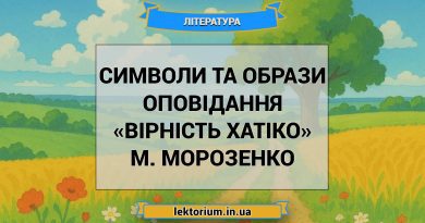 Символи та образи оповідання «Вірність Хатіко» М. Морозенко