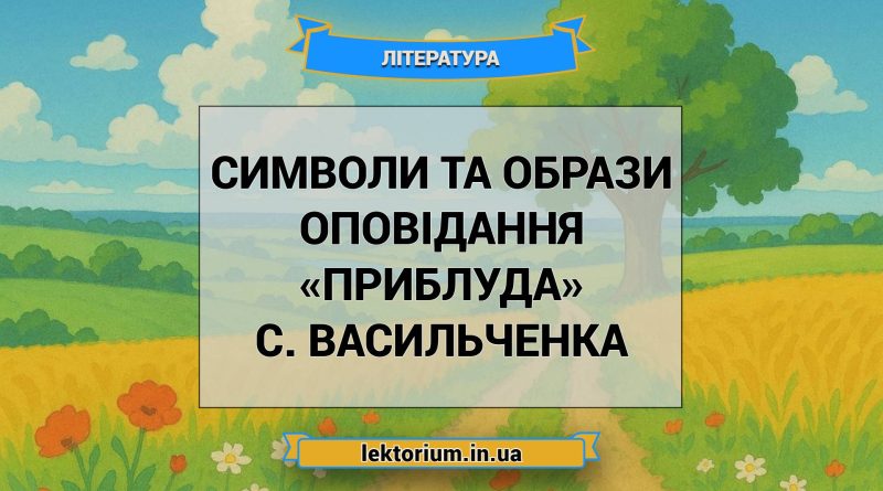 Символи та образи оповідання «Приблуда» С. Васильченка