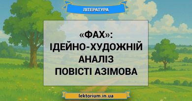 «Фах»_ ІДЕЙНО-ХУДОЖНІЙ АНАЛІЗ повісті Азімова