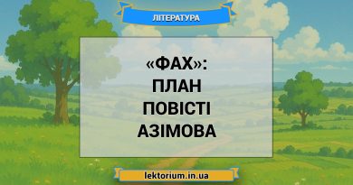 «Фах»_ ПЛАН повісті Азімова