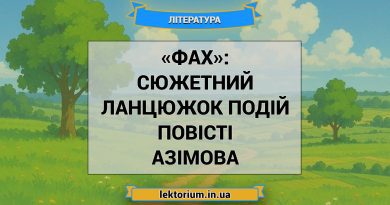 «Фах»_ СЮЖЕТНИЙ ЛАНЦЮЖОК ПОДІЙ повісті Азімова