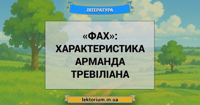 «Фах»_ ХАРАКТЕРИСТИКА АРМАНДА ТРЕВІЛІАНА