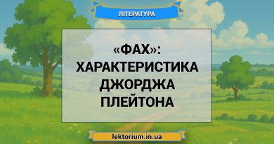 «Фах»_ ХАРАКТЕРИСТИКА ДЖОРДЖА ПЛЕЙТОНА