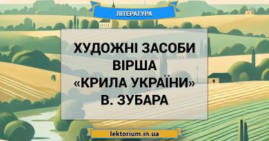 Художні засоби вірша «Крила України» В. Зубара
