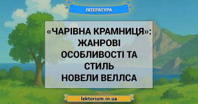 «Чарівна крамниця»_ ЖАНРОВІ ОСОБЛИВОСТІ ТА СТИЛЬ новели Веллса