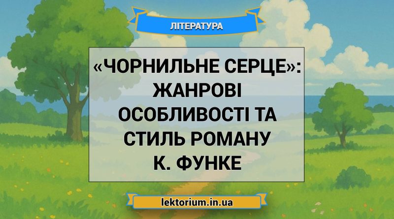 «Чорнильне серце»_ ЖАНРОВІ ОСОБЛИВОСТІ ТА СТИЛЬ роману К. Функе