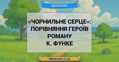 «Чорнильне серце»_ ПОРІВНЯННЯ ГЕРОЇВ роману К. Функе