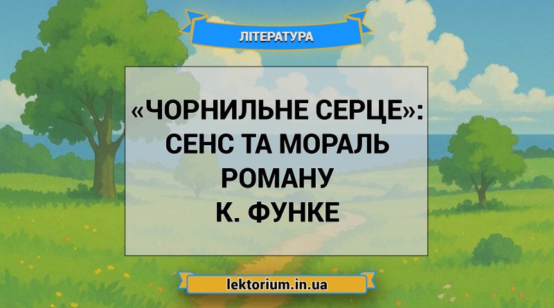 «Чорнильне серце»_ СЕНС ТА МОРАЛЬ роману К. Функе