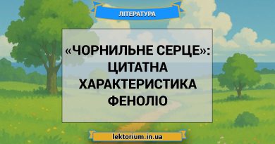 «Чорнильне серце»_ ЦИТАТНА ХАРАКТЕРИСТИКА ФЕНОЛІО