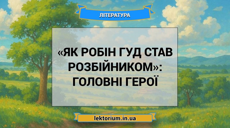 «Як Робін Гуд став розбійником»_ ГОЛОВНІ ГЕРОЇ