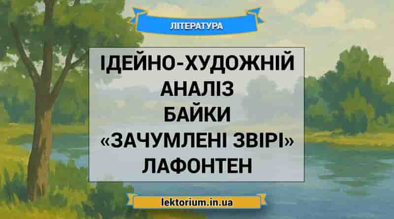 Ідейно-художній аналіз байки «Зачумлені звірі» Лафонтен