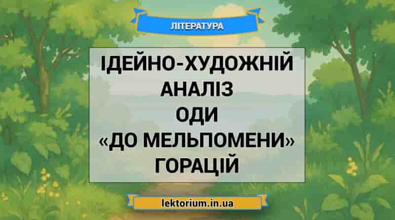 Ідейно-художній аналіз оди «До Мельпомени» Горацій