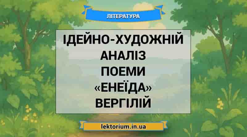 Ідейно-художній аналіз поеми «Енеїда» Вергілій3