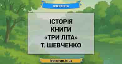 Історія книги «Три літа» Т. Шевченко