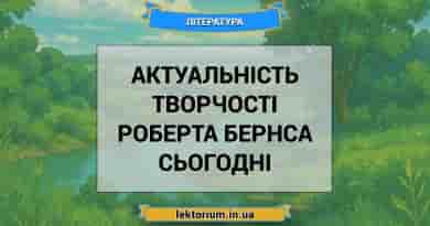 Актуальність творчості Роберта Бернса сьогодні